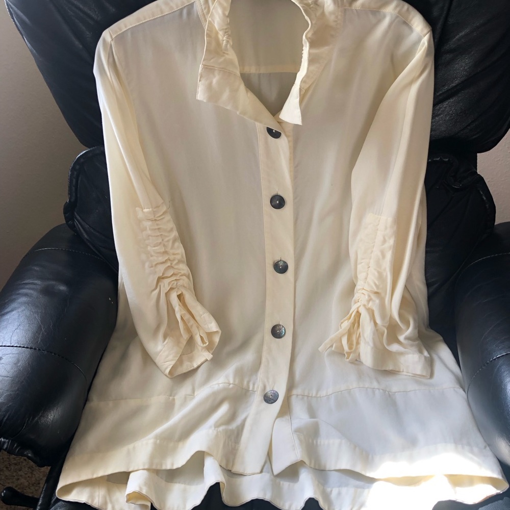 Soft Surroundings Button Up Or Light Jacket - image 2